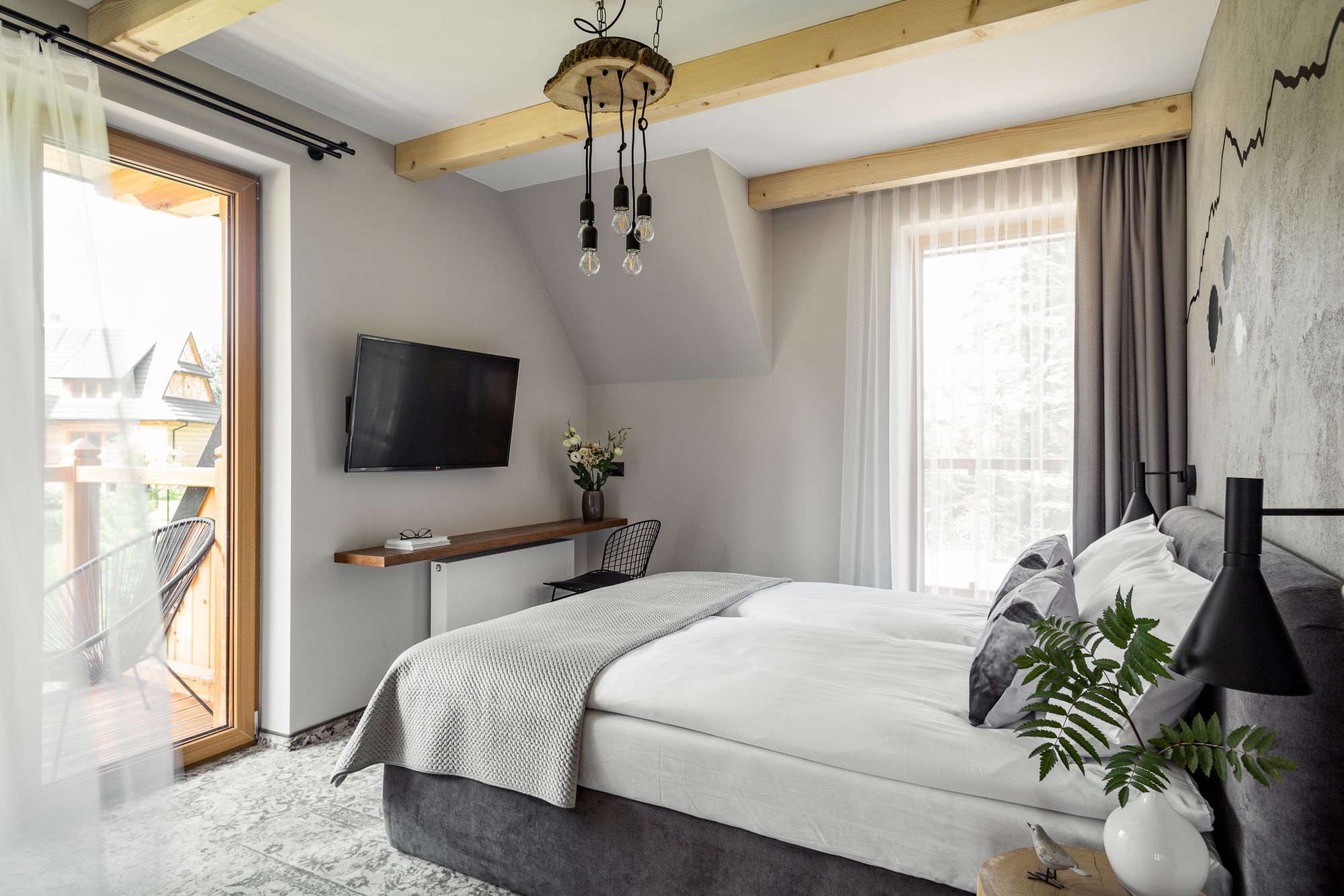 Biala Owca Bed & Breakfast Zakopane Ngoại thất bức ảnh A bedroom
